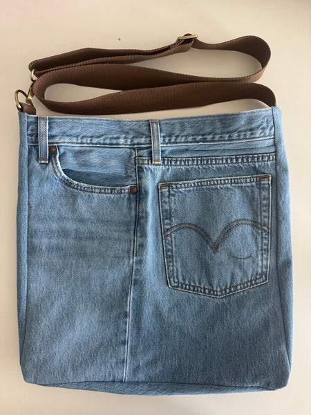 Levi's Upcycled Jean Crossbody Bag - Orange Dots