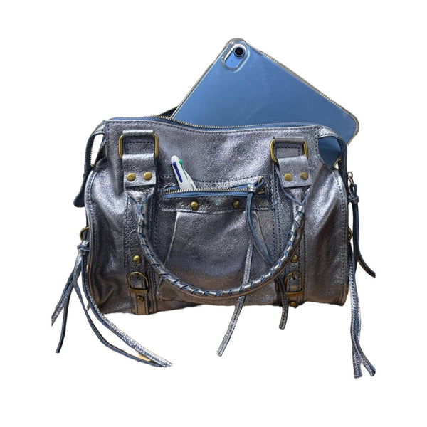 Capucine Iridescent Leather Handbag
