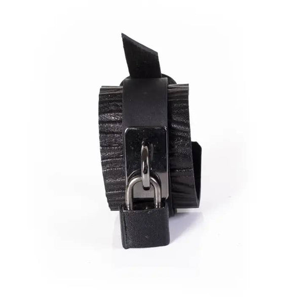 Lock & Key Leather Cuff