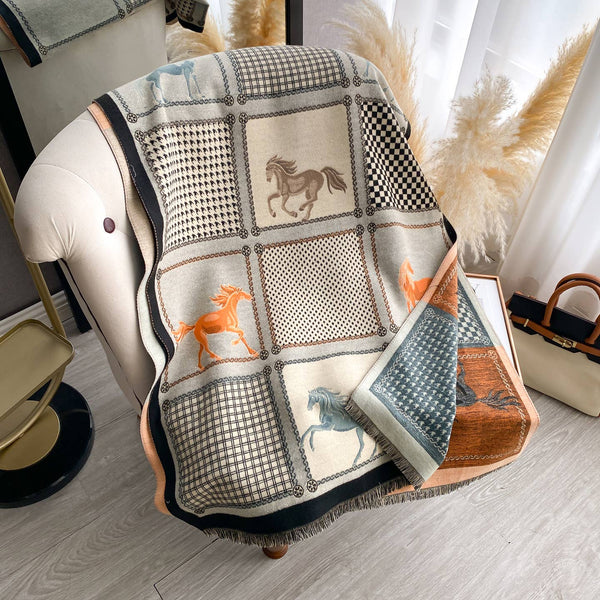 Black Equine Reversible Wrap