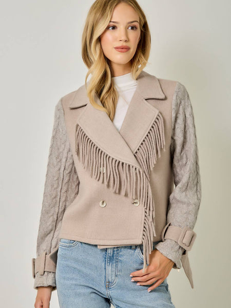 Mixed Media Moto Jacket