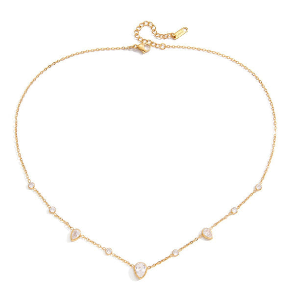 Pear Necklace 18K