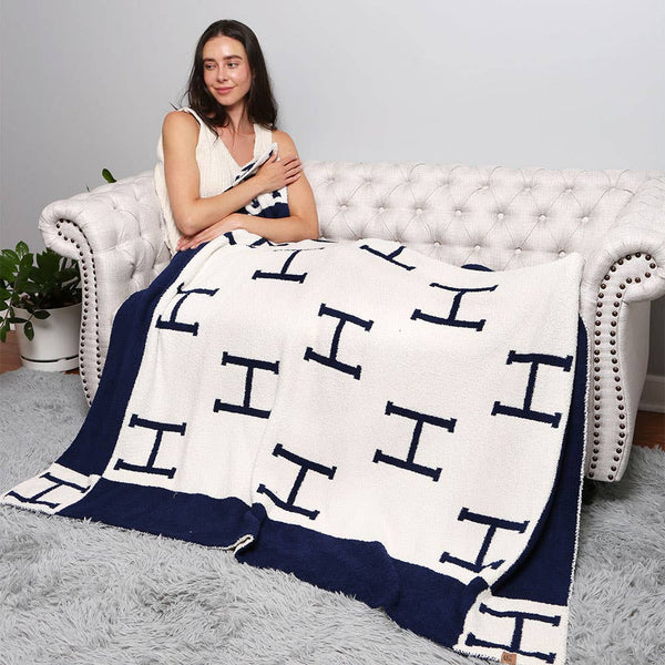 Hermes Blanket Navy