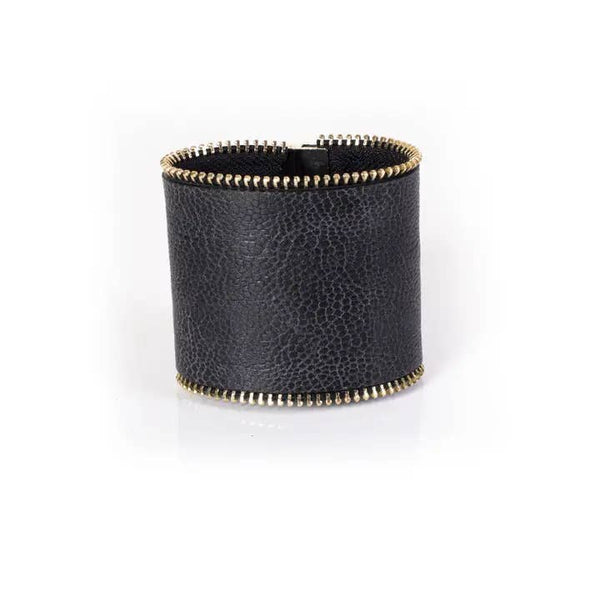 Luxury Lock Leather Cuff