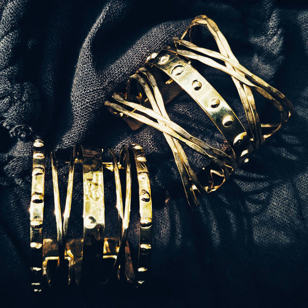 Brass Multi Layered Handcrafted Cuff