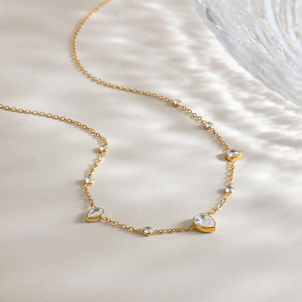 Pear Necklace 18K