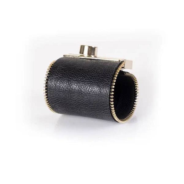 Luxury Lock Leather Cuff