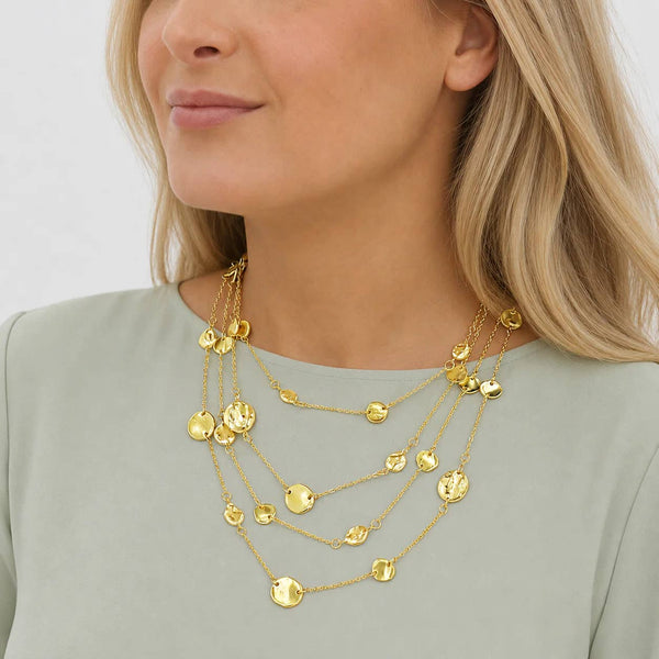 Statement Circle Multi Layered Necklace
