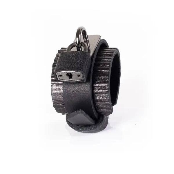 Lock & Key Leather Cuff