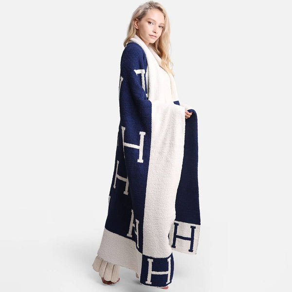 Hermes Blanket Navy