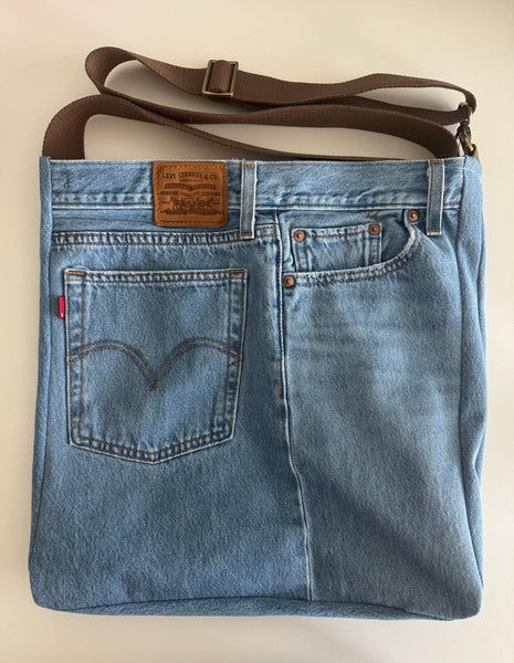 Levi's Upcycled Jean Crossbody Bag - Orange Dots