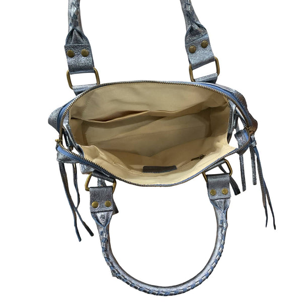 Capucine Iridescent Leather Handbag