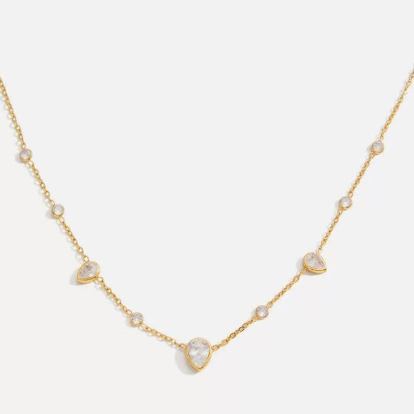 Pear Necklace 18K
