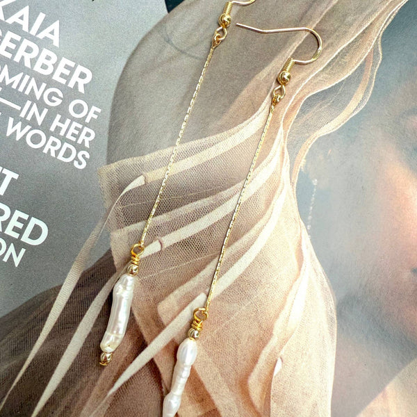 The Pearl Whisper Earrings