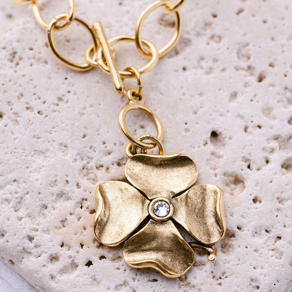 Golden Clover Necklace