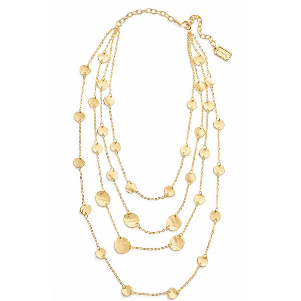 Statement Circle Multi Layered Necklace