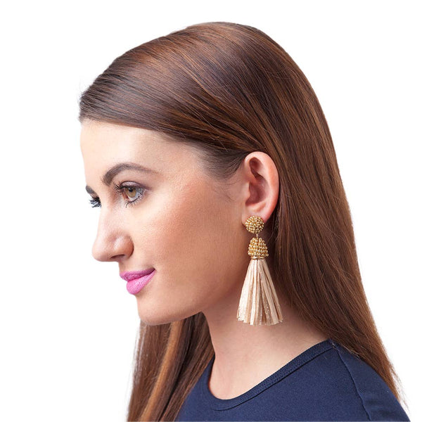 Raffia Tassel Earrings