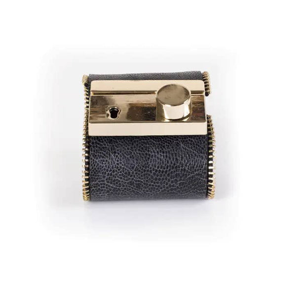 Luxury Lock Leather Cuff