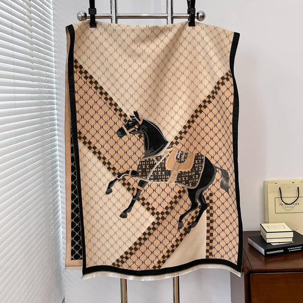 Equestrian Tan / Black Reversible Wrap