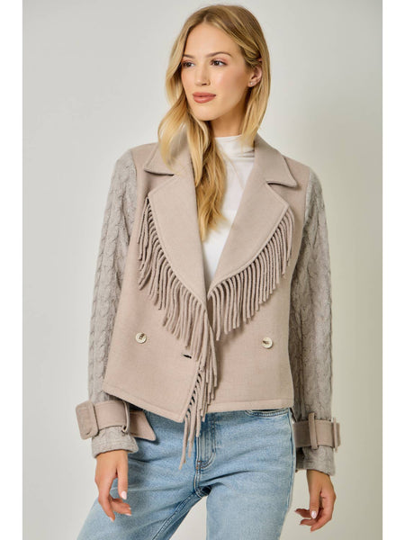 Mixed Media Moto Jacket
