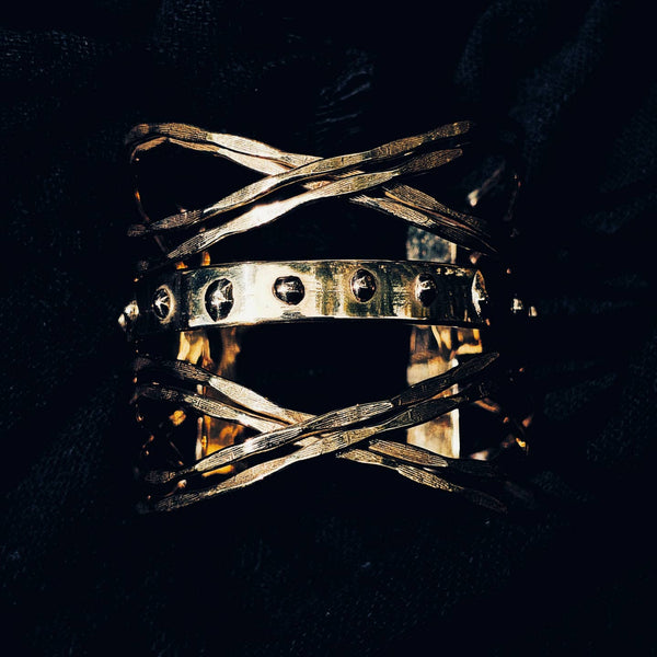 Brass Multi Layered Handcrafted Cuff