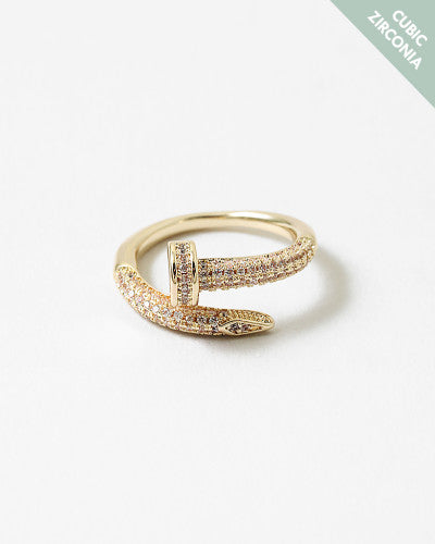 Gold Nail Ring